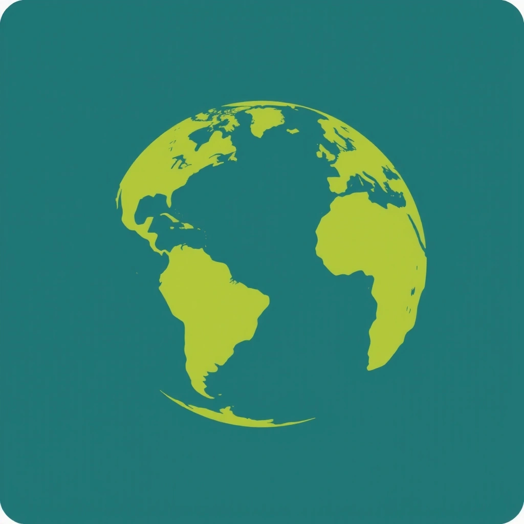 Globe icon representing sustainability and environmental responsibility