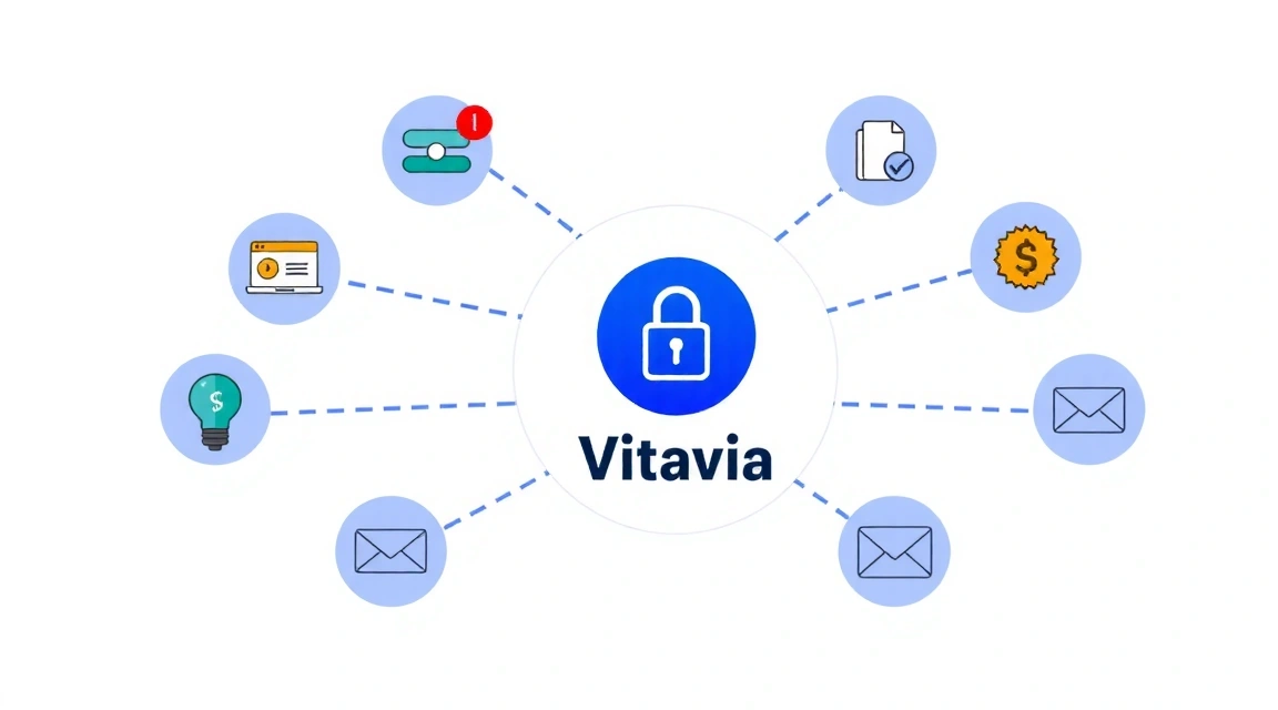 Secure data transfer between Vitavia and trusted third-party services